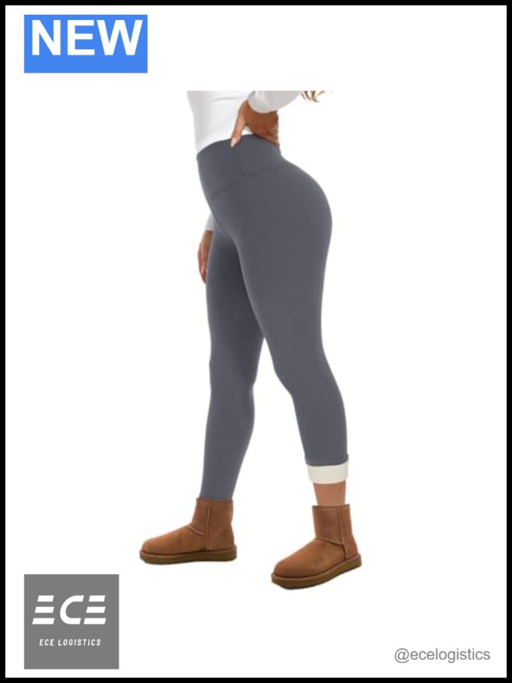 Fleece Lined Thermal Leggings High Waist Tummy Control Winter Warm Pants